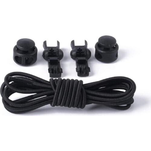 1 Pair Sports Elastic Shoelaces Round Locking No Tie Shoe Laces Kids Adult Quick Lazy Laces Rubber Sneakers Shoelace