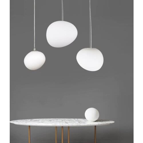 Modern Pendant Lights foscarini gregg pendant lamps round globe Glass Hanglamp for living room bedroom Luminaria lightingFixture