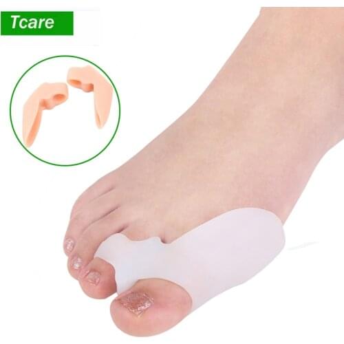 Tcare 1Pair Nice for Big Toe Separator Hallux Valgus Bunion Corrector Orthotics Pedicure Feet Bone Thumb Adjuster Correction New