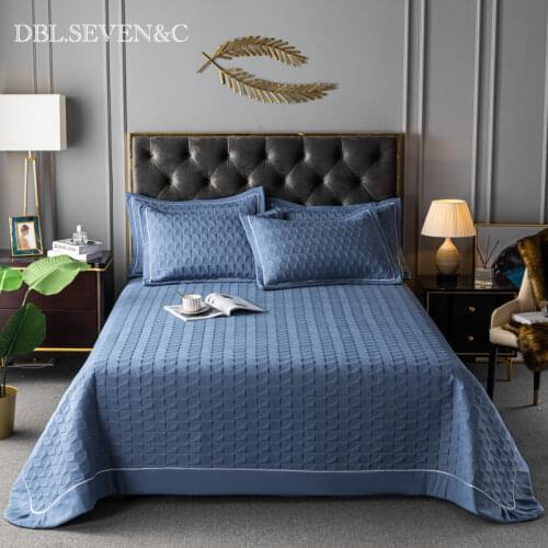 High-end Euro style bed covers bed Plaid cotton filling Linens Bedspread on the bed blanket bed linen Bedspreads for bed sheet