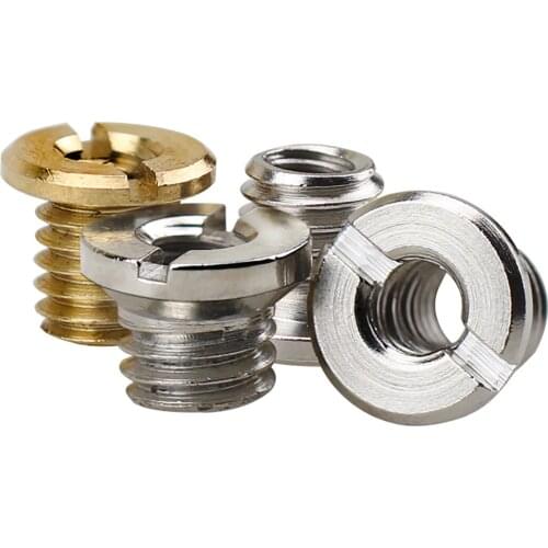 1Pcs D14 1/4" Female to 3/8" Male Thread Adapter Nuts Tripod Conversion Screw-Iron &Brass