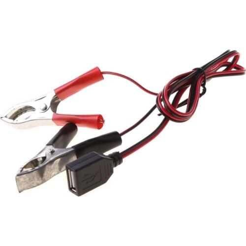1Pc USB 2.0 Male Female Alligator Clips Crocodile Wire USB Tester Detector DC Voltmeter Ammeter Capacity Power Supply Cable