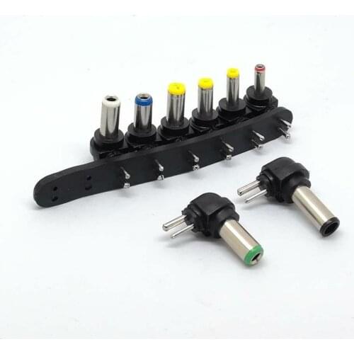 8Pcs Universal 2Pin Plug Charger Tip AC/DC Power Adapter for Notebook Laptop New