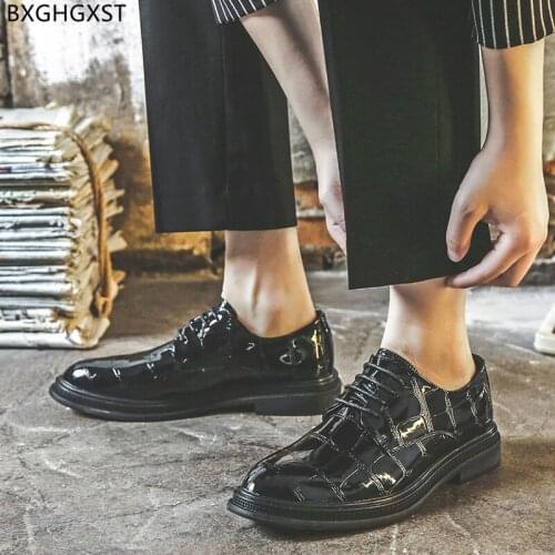 Black Mens Wedding Dress Shoes Formal Oxford Shoes for Men 2021 Fashion Leather Shoes Men Chaussure De Homme Zapatos De Hombre