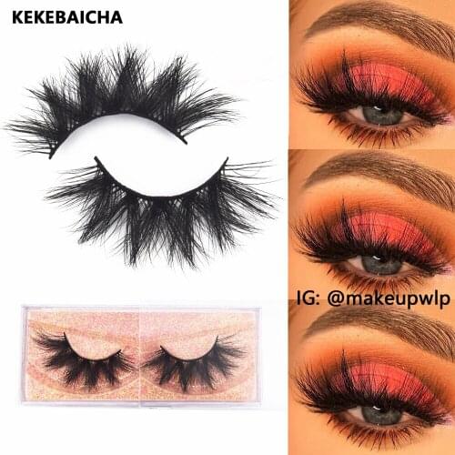KEKEBAICHA 3D Mink Lashes False Eyelashes Fluffy Thick Long Dramatic Eyelashes Reusable Lashes Wispy Eyelashes Extension Makeup