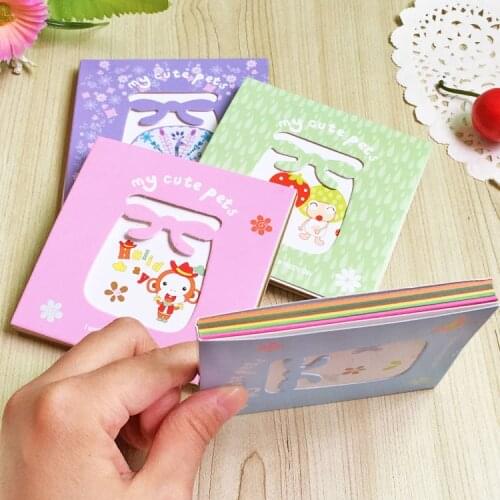 45Pcs Korean creative craft paper cute candy color children 's environmental protection manual DIY origami decorative paper