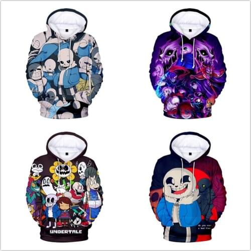Game Undertale Sans Cosplay Costumes 3D Printed Hoodies Pullover Sweatshirt Top Quality Hooded Jacket Coat Streetwear Tops