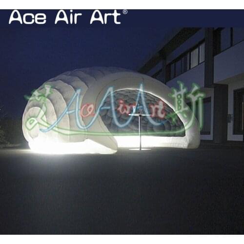 Pretty White Color inflatable LED lights Luna tent, Inflatable dome tent for parties and grand events