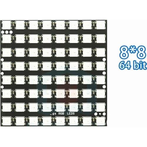 WS2812 LED 5050 RGB 8x8 64 LED Matrix