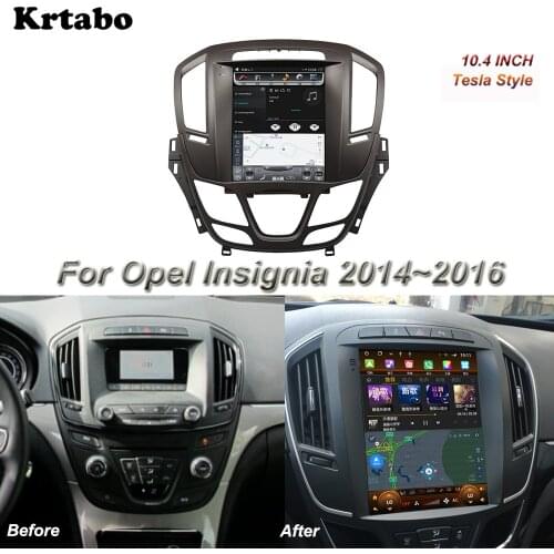 Tesla Style For Opel Insignia 2014 2015 2016 Android Multimedia Player 10.4 Inch Car Radio GPS Stereo