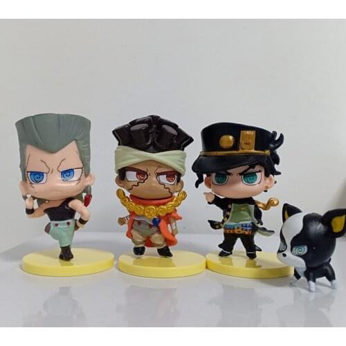 New 7pcs/set JoJos Bizarre Adventure PVC Japan Anime Action Figure Toys Kawaii Kakyoin Rohan Kishibe Room Decor Dolls Boy Gifts