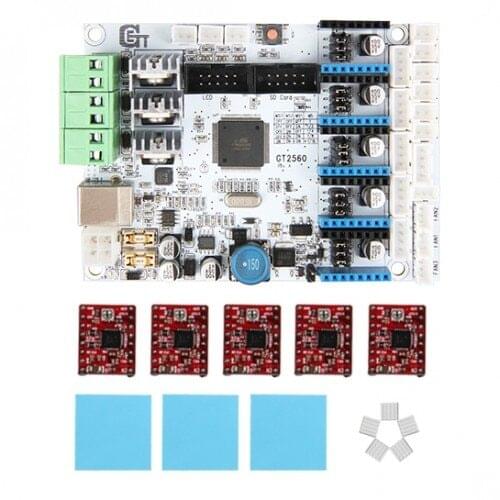 Newest 3D Printer Start Kits GT2560+ A4988 Stepper Driver+Heatsink+Sticker For your Diy Project