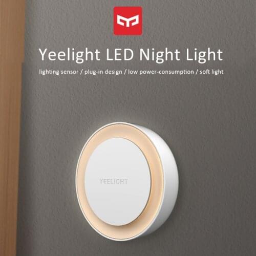 New Yeelight YLYD11YL Light Sensor Plug-in LED Night Light EU Plug Emergency Lantern Smart Indoor Lighting Human Body Sensor