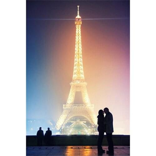 Pairs Eiffel & lover A6924R Diamond Embroidery landscape Diamond Painting Cross Stitch Diamond Mosaic Embroidery With Home Decor