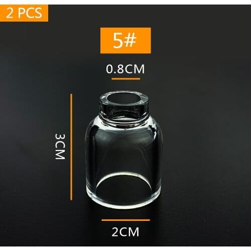 Clear Pyrex Welding Stubby Gas Lens Glass Cup #5 For Tig WP-17/18/26 Torch