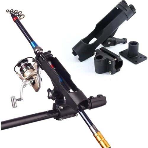 360 Degree Adjustable Removable Boat Fishing Rod Holder Fishing Kayak Boat Rod Holder Rotatable Tackle