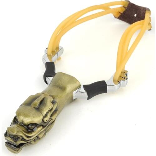 Alloy slingshot, outdoor hunting fishing shooting a slingshot. Outdoor shooting toys, childrens classic toys