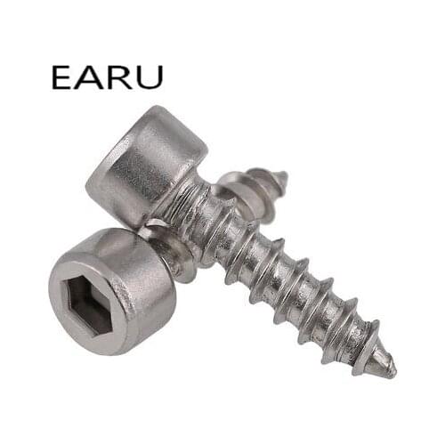 304 Stainless Steel Round Hexagon Hex Socket Cup Self Tapping Screw Bolt Self Tapping Model Audio M2*6/8/10/12 Factory Wholesale