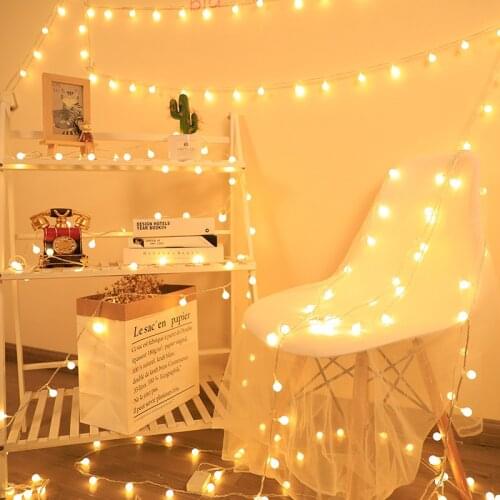 10M/5M Fairy Garland LED Ball String Lights Chrismtas Bulb Fairy String Decorative Lights for Holiday Wedding Party Decoration