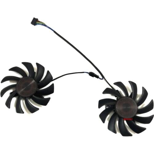 2pcs/Set FD7010H12D T128010BH VGA Graphics Card Fan For ASUS DUAL GTX1050 R7 360 GTX750 GTX750TI GTX650Ti R9 270X/270 Cooling