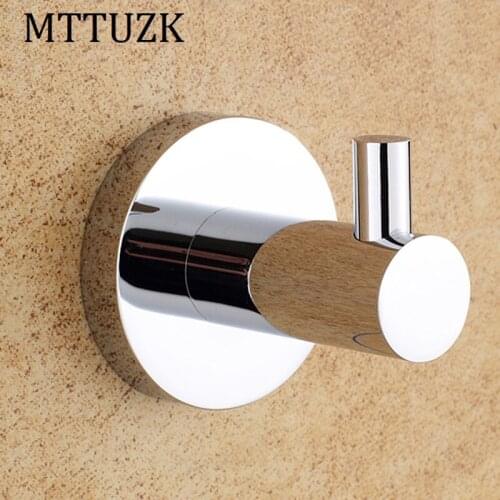 MTTUZK 304 Stainless Steel Hanger & Coat & Robe Hook Bathroom Hooks Wall Mount door rear hook for cap,coat,Clothes