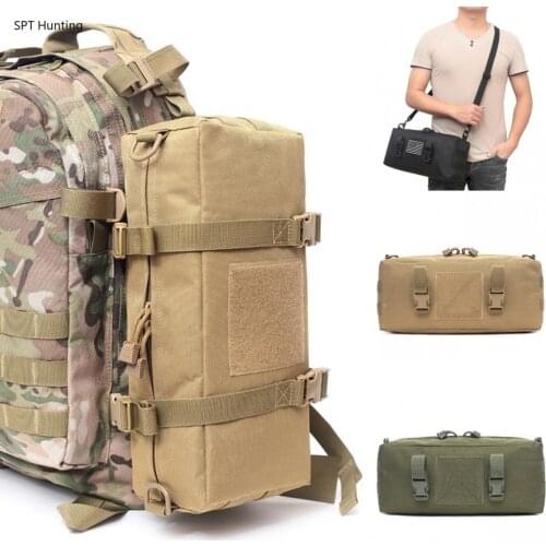 Military Tactical Bag Pouch Molle Waist Pack EDC Accessories Pouches Shoulder Bag Outdoor Backpack Climbing Hiking Hunting Bags