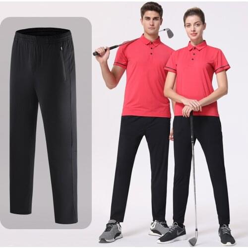 High Elastic Breathable New Sportswear Golf Pants Men Golf Wear Table Tennis Clothes Length Trousers Summer Womens Sweatpants