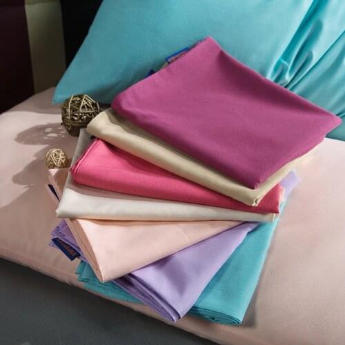1PC Solid Color Bed Pillowcases Standard Pillow Case Pillow Cover Bedding Bedroom 17 Colors 47*74cm Kekegentleman