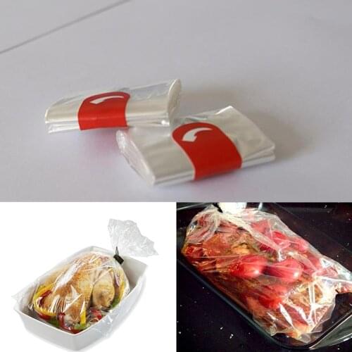 10Pcs Medium Size Oven Bag Baking Crock Heat Resistance Nylon-Blend Slow Cooker Liner Roasting Turkey Bag For Cooking