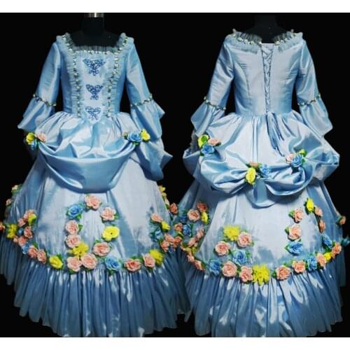 2021 New Vintage costumes 18th Duchess Retro medieval Renaissance Reenactment Theatre Civil war Victorian dress D-668