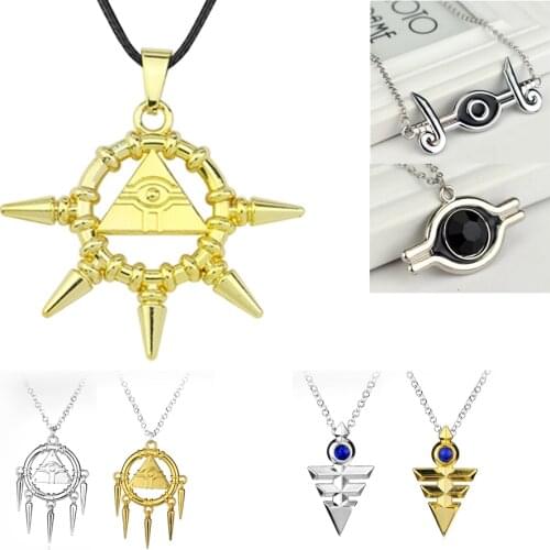 3D Yu-Gi-Oh Necklace Millenium Pendant Jewelry Anime Yugioh Toy Yu Gi Oh Cosplay Pyramid Egyptian Eye Of Horus Necklace