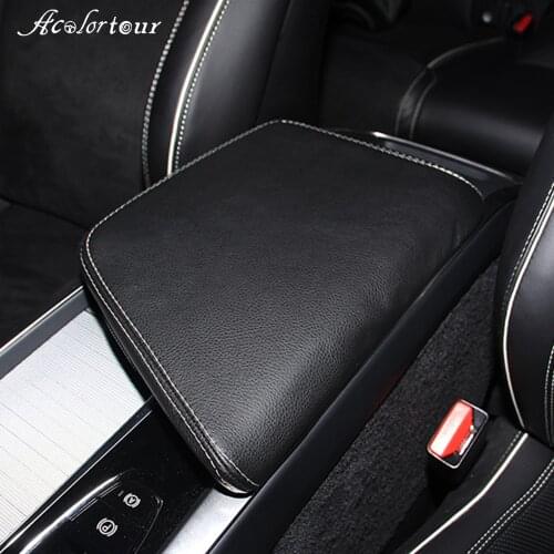 Car Armrest Console Pad Cover Cushion Support Box Protective Mat Auto Styling For Volvo XC60 2019 Interior Modified Accessories