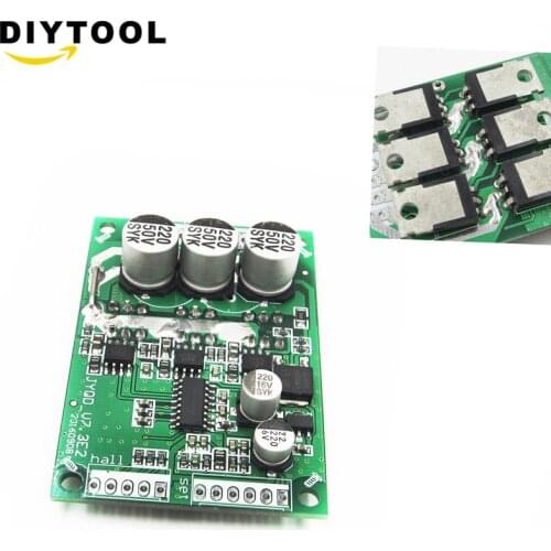 DC 12V-36V 500W PWM Brushless Motor Controller Hall Motor Balancing Automotive Balanced BLDC Car Driver Control Board Module