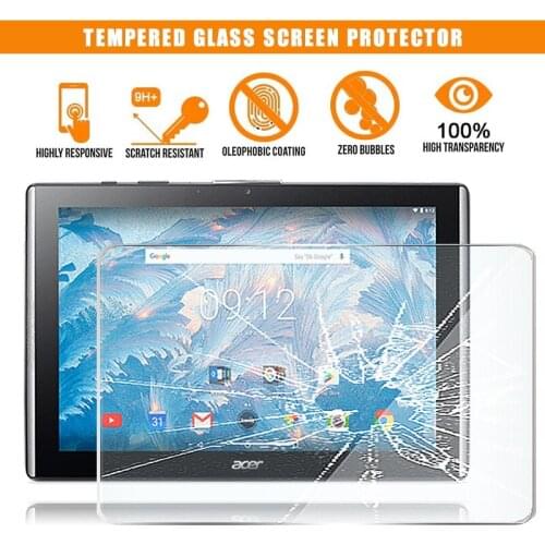 For Acer Iconia One 10 B3-A40FHD Tablet Tempered Glass Screen Protector 9H Premium Scratch Resistant HD Clear Film Cover