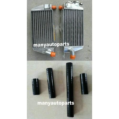 FOR Kawasaki KX250 KX 250 1984 Aluminum Radiator + BLACK/BLUE HOSE