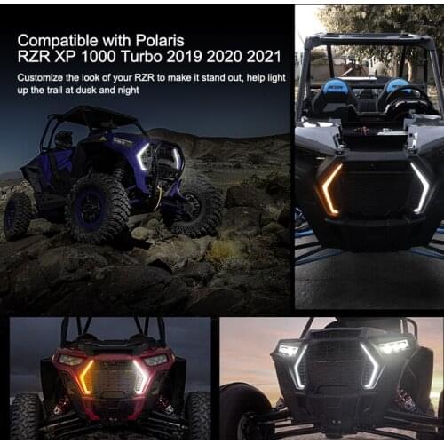 For Polaris RZR XP Turbo 4 Turbo Xp 1000 4 1000 2019 Front Driver Signature Light turn signal light