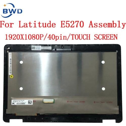 DP/N 039DCW 39DCW For Dell Latitude E5270 LCD Touch Screen DAaptop 1920X1080 LED Touch screen Assembly Original