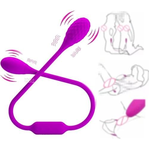 Double Headed Vibrator Lesbian Sex Toys for Women Two Ended Clitoris Stimulator Long Vibrators Anal Butt Plug Anus Dilator