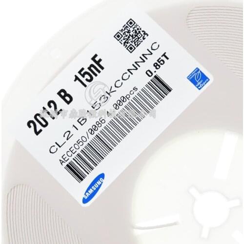 CL21B153KCCNNNC CL21B153KBANNWC CL21B153KBANNNC CL21B153KBANFNC CL21B153JBANNNC 0805 15nF 50V 100V X7R ±5% ±10% Chip capacitors