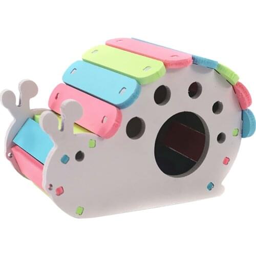Colorful Hamster House Hut Hideout and Play Toy Climb Toys ( SNAIL )