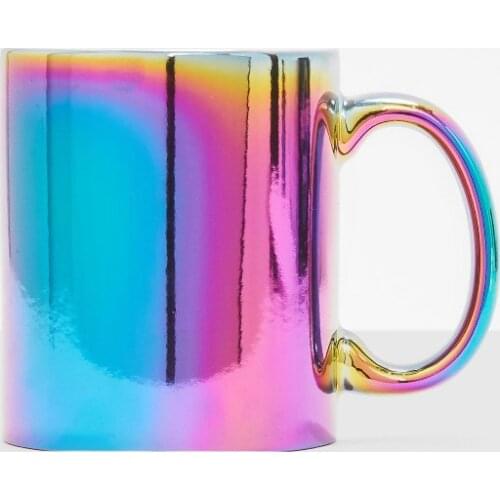 Unicorn Mug Iridescent Rainbow Mugs Vintage Mermaid Electroplating Tazza Colazione Tazas De Cafe Creativas Nespresso Unicorno