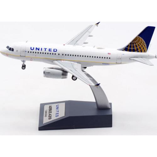 1:200 A319 N4888U UNITED airplane aircraft plane alloy model with base landing gear collectible diecast toy