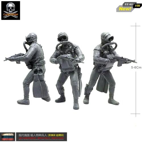 1/35 Resin Kits Russian Resin Soldier Frogman Special Soldier UU-05