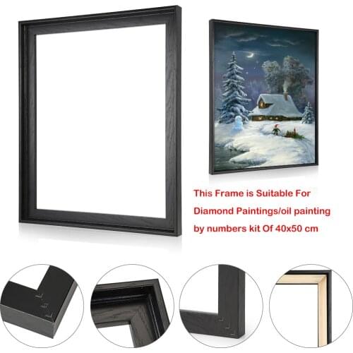 Wall Art Picture Artworks Home Decor 40 X 50cm Embroidery Tools DIY Diamond Painting Frame Cross Stitch Circle