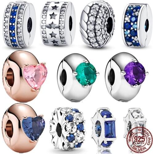 CODEDOG 925 Sterling Silver Reflexion Series Charm Clear Zircon Reflexion Beads Fit Original 3mm Bracelet Reflexion Jewelry