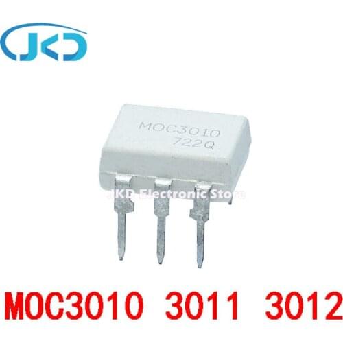 10PCS MOC3010 MOC3011 MOC3012 DIP6 DIP-6 SMD Optocoupler New and Original IC