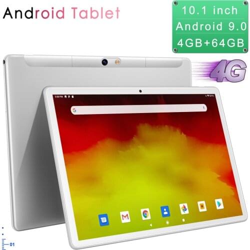 BDF 10.1 Inch 4GB+64GB Android Tablet Android 9.0 PC Device 3G 4G LTE Phone Call Octa Core Bluetooth Dual SIM WiFi GPS Tablet pc