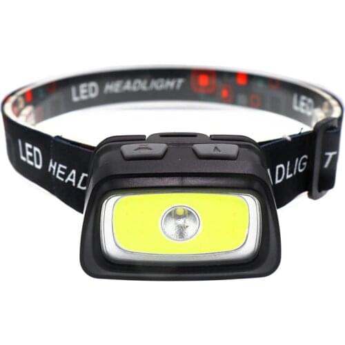 Portable mini COB+XPE LED Headlamp Outdoor camping Fishing headlights Work lantern flashlight Use 3*AAA Battery