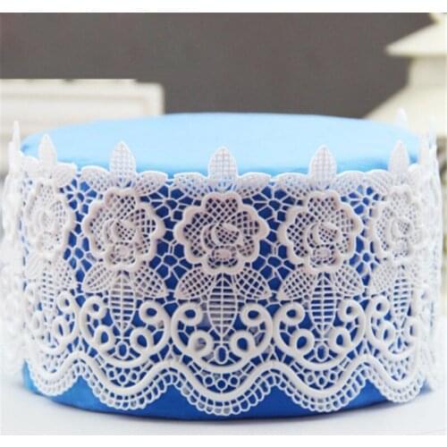 Pink Rose Fondant Cake Decoration Mold Fondant Lace Pad Fondant Cake Chocolate Decoration Mold