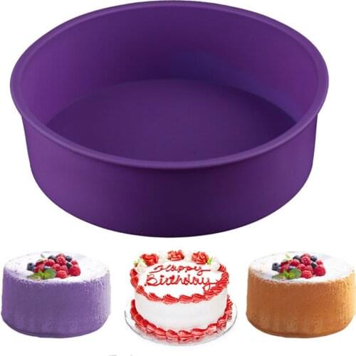 Silicone Molds Baking Dish Mold Cake Decorating Tools Round for Kitchen Mousse Cakes Make Moulds Pan Random Color